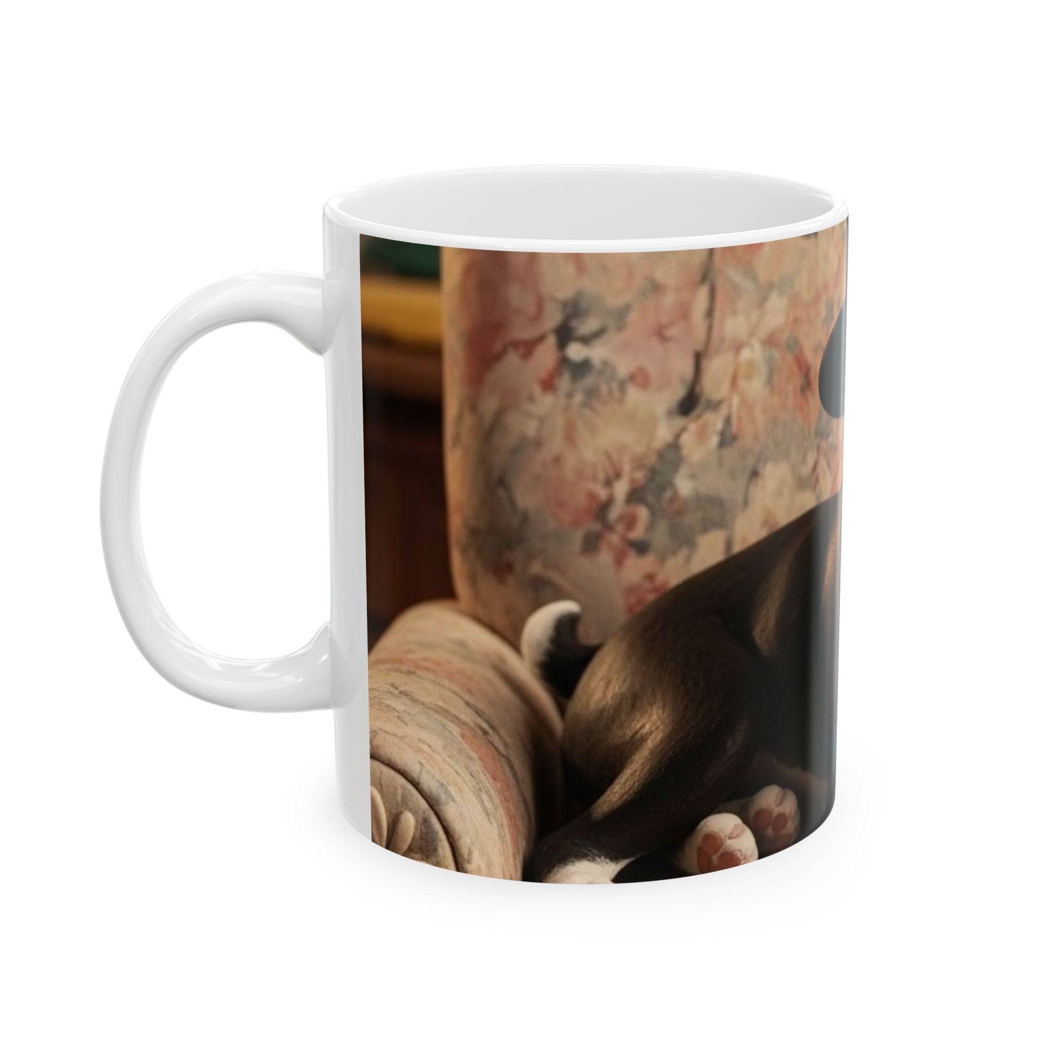 Cool boxer Top Hat & Sunglasses Ceramic Coffee Cup (11oz, 15oz)